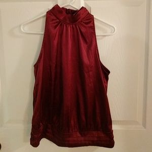 ⭐CLOSE OUT SALE⭐- Sleeveless turtleneck silky top